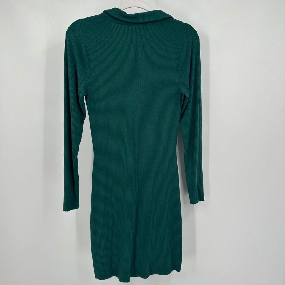 Abercrombie & Fitch Womens Preppy Ribbed Mini Dress Size M Academia Bodycon